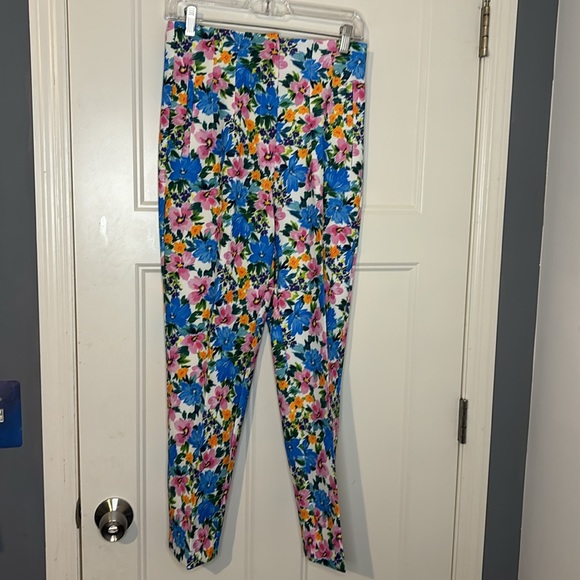 Zara Floral High Waisted Pants - Picture 3 of 11
